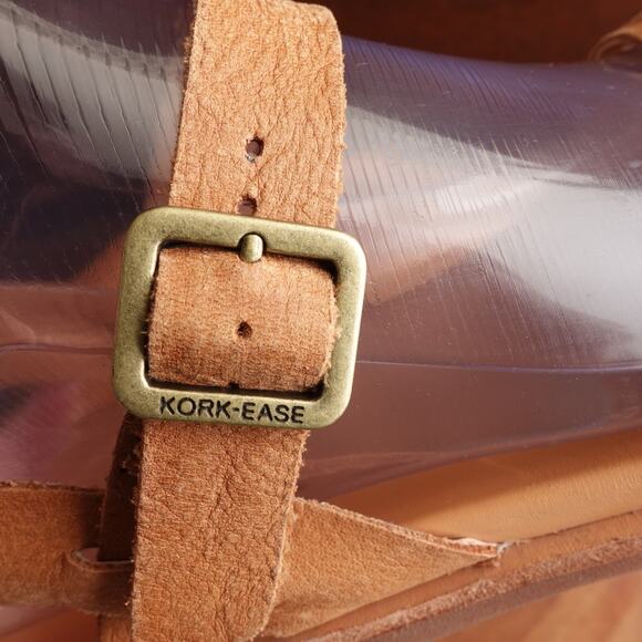 Kork Ease Sandals Womens SZ 7M Brown Yucca Braid Leather Flat Shoes Western Boho - Picture 9 of 14